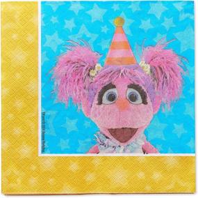 img 2 attached to 🧒 Бумажные салфетки для детей Sesame Street от American Greetings (16 штук)