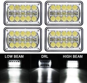 img 4 attached to COWONE Rectangular Headlights Replacement FREIGHTLINER