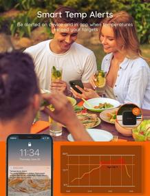 img 1 attached to Govee Wireless Meat Thermometer, Bluetooth Grill Thermometer, 230ft Remote Monitoring, High Accuracy, Alarm 🌡️ Notifications, Food Thermometer with 2 Probes, for Smoker, BBQ, Oven, Kitchen - Enhance Your Cooking Experience