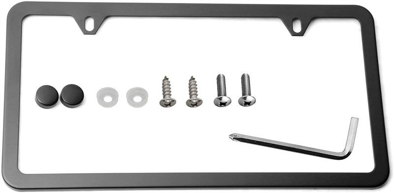 lfparts resistant style stainless license logo