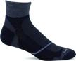 sockwell pulse quarter compression black logo