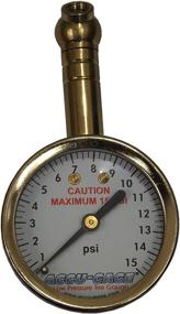 img 1 attached to 🚗 Accu-Gage 15XGA Swivel Angle Chuck Dial Tire Pressure Gauge - 3-15 PSI