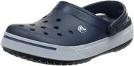 crocs crocband ii charcoal light 👟 men's mules & clogs: comfortable and stylish footwear logo