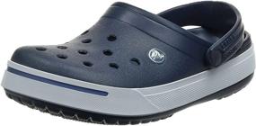 img 4 attached to Crocs Crocband II Charcoal Light 👟 Men's Mules & Clogs: Comfortable and Stylish Footwear