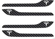 🚀 enhance your tesla model 3 / model y with ipg door handle decal sticker wrap kit (set of 4) featuring tesla logo logo