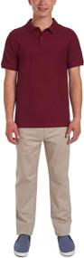 img 2 attached to 👕 Chaps Young Uniform: Comfortable Short Sleeve Stretch Men's Clothing