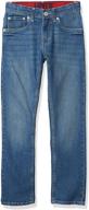 👖 levis elastic waistband rinse jeans for boys' clothing logo