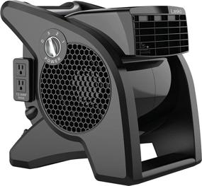 img 4 attached to 🌀 Lasko High Velocity Pro-Performance Pivoting Utility Fan: Versatile Cooling, Ventilation, Exhaust & Drying for Home, Job Site & Work Shop - Black Grey U15617