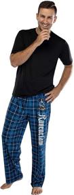 img 2 attached to 🦅 Harry Potter Ravenclaw Pajama Set for Adults: Men's Sleep & Lounge Wear