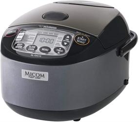 img 4 attached to 🍚 Zojirushi NL-GAC10 BM Umami Micom Rice Cooker and Warmer, 5.5-Cup, Metallic Black, Made in Japan