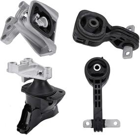 img 4 attached to Complete Set of 4 Engine and Transmission Mounts - Compatible with Honda Civic 2006-2010 1.8L w/ Auto Trans - Replacements for OEM: 50850-SNA-A81, 50820-SNA-023, 50890-SNA-A81, 50880-SNA-A81, A4530, A4534, A4543, A4546