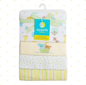 img 2 attached to 👶 Spasilk Baby 4 Pack: Мягкие и уютные пледы из 100% хлопковой фланели для детей