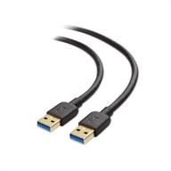 💻 cable matters long usb 3.0 cable, 10 ft, male to male, black, usb to usb logo