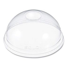 img 3 attached to 🥤 Крышки Solo Cup Company Ultra Clear Dome Cold Cup для 16-24 унций PET Cups, пачка из 100