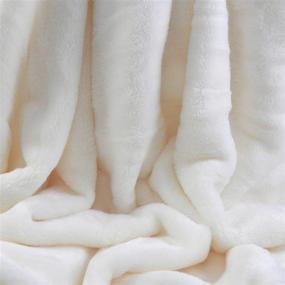 img 1 attached to 🛌 Cozy up with the Berkshire VelvetLoft Ivory Twin Polyester Blankets!