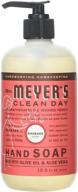 🍓 6-pack of mrs. meyer's rhubarb hand soap, 12.5 oz pump bottles (370ml) logo