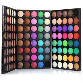 img 1 attached to PhantomSky Professional 120 Color Eyeshadow Palette Matte Shimmer Highly Pigmented Eye Shadows Nudes Warm Natural Neutral Makeup Powder