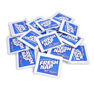 🍋 kari out 6700305 fresh nap moist towelettes - lemon fragrance, pack of 1000, single use & individually wrapped, blue logo