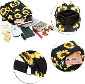 img 3 attached to Backpack Fashion Bookbags Backpack Sunflower Women's Handbags & Wallets for Fashion Backpacks