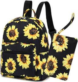 img 4 attached to Backpack Fashion Bookbags Backpack Sunflower Women's Handbags & Wallets for Fashion Backpacks