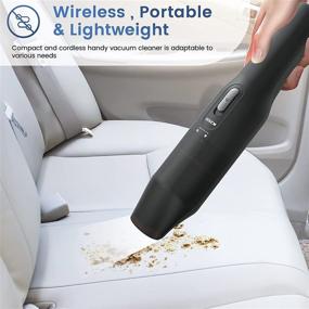 img 2 attached to 🔋 Cordless Rechargeable Handheld Vacuum Cleaner - Janitorial & Sanitation Supplies