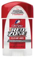 6-pack old spice red zone clear gel deodorant, swagger scent, 3-ounce sticks: stay fresh all day! logo