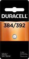 🔋 прочная duracell 384/392 галогенно-цинковая батарейка - долговечная мощность серебряного оксида - 1 штука логотип