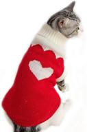 premium honggun pet clothes: winter warm strawberry knitwear sweaters for cats & dogs logo