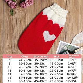 img 2 attached to Premium HongGun Pet Clothes: Winter Warm Strawberry Knitwear Sweaters for Cats & Dogs