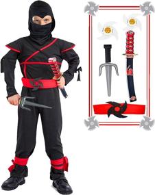 img 4 attached to 🥷 Ninja Costume: Must-Have Accessories for Halloween Costumes