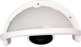 img 1 attached to 🌧️ White Universal Sun Rain Shade Camera Cover Shield for Outdoor Nest/Ring/Arlo/Dome/Bullet Cameras