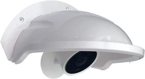 img 3 attached to 🌧️ White Universal Sun Rain Shade Camera Cover Shield for Outdoor Nest/Ring/Arlo/Dome/Bullet Cameras