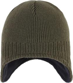 img 3 attached to 🧢 Ultimate Winter Comfort: Connectyle Men's Fleece-Lined Earflap Hat—Warm Daily Beanie Watch Cap