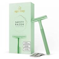 🌿 green estate mint green double edge safety razor for women - enhanced shaving experience - eco-friendly stainless steel blades - one tree planted with every purchase logo