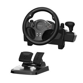img 4 attached to 🎮 DoYO Gaming Racing Wheel for PC/PS3/PS4/XBOX ONE/XBOX 360/Nintendo Switch/Android - 270 Degree Driving Force Sim Game Steering Wheel with Responsive Gear and Pedals