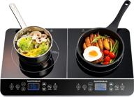 🔥 gastrorag lcd 1800w: portable double induction cooktop with sensor touch stove - efficient countertop burner logo