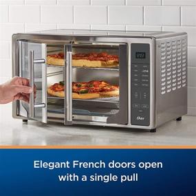 img 3 attached to Oster French Door Air Fryer Toaster Oven: Digital Controls, Stainless Steel, Extra Large Capacity