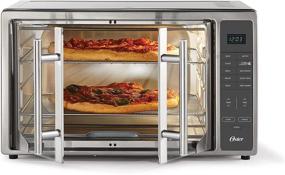 img 4 attached to Oster French Door Air Fryer Toaster Oven: Digital Controls, Stainless Steel, Extra Large Capacity