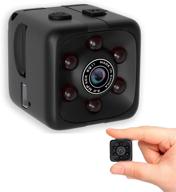 компактная беспроводная камера видеонаблюдения с движением 1080p для внутреннего/внешнего применения - идеально подходит для автомобилей, дома и квартир (карта памяти не входит) логотип