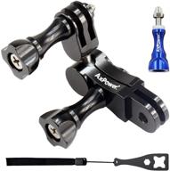 🎥 axpower 360 degree swivel arm: ultimate adapter for gopro & action cameras - enhance your filming experience with aluminum alloy rotary ball mount extension logo