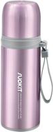 🍆 supkit 12oz stainless steel thermos cup - bpa free, vacuum insulated water bottle for hot & cold beverages, ideal for biking, camping, office or travel (purple) логотип