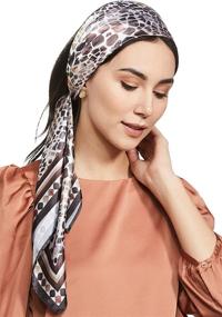 img 3 attached to 🌙 Stylore 35” Square Satin Head Scarf: Silky Hair Wrapping for a Blissful Night's Sleep