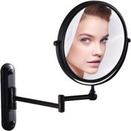 🔍 gurun 8 inch bronze magnifying makeup mirror wall mounted with 10x magnification - ideal for bathroom and vanity use (m1207o) logo