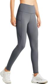 img 4 attached to 👖 Women's Fleece-Lined Leggings: Thermal Winter Yoga Pants with Pockets for Warm Running Tights