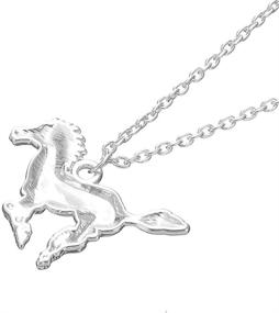 img 1 attached to 🐎 My Shape Silver Horse Pendant Necklace – Perfect Equestrian Birthday Gift Jewelry for Cowgirl Teen Girls