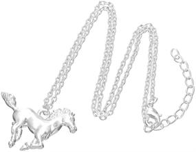 img 2 attached to 🐎 My Shape Silver Horse Pendant Necklace – Perfect Equestrian Birthday Gift Jewelry for Cowgirl Teen Girls