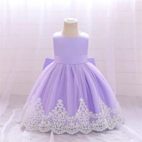 img 2 attached to 👗 Adorable Backless Toddler Bowknot Princess Pink 5 6T Girls' Clothing for Perfectly Styled Little Ones