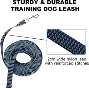 img 3 attached to 🐾 Optimal Length Dog Training Leash - 20ft 30ft 50ft 100ft, Effective Obedience Recall Training Agility Lead for Small Medium Large Dogs, Extended Line Rope for Puppy