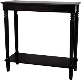 img 1 attached to 🖤 Black Oriental Furniture 31" Classic Design Hall Table - Enhanced SEO