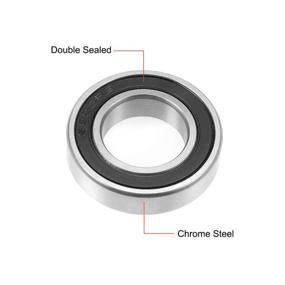 img 3 attached to Premium Uxcell 6903 2RS Bearing - High Performance 17X30X7Mm Bearings